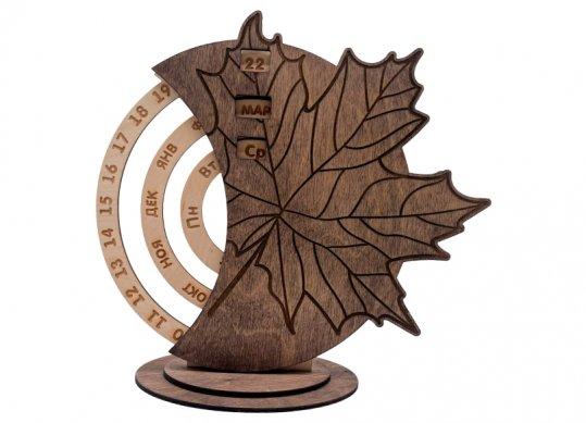 Calendar vesnic din placaj (frunza) WT001