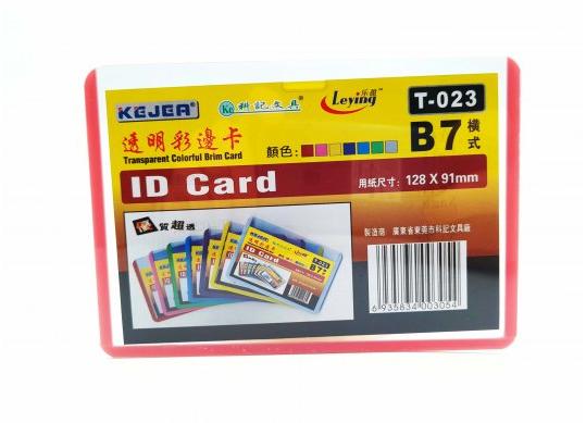 Ecuson vertical B7 (86x126mm/PVC/rosu) T-023