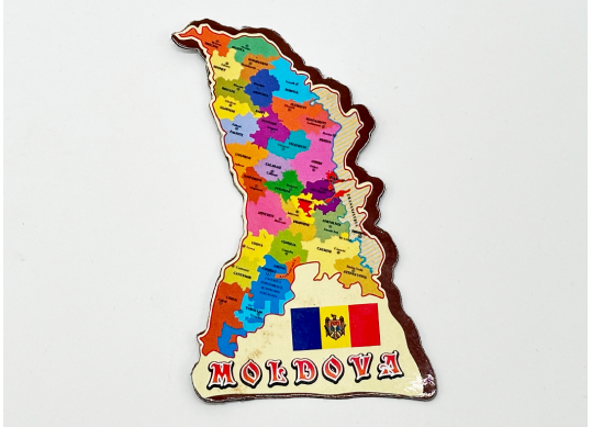 Suvenir MOLDOVA magnet Harta Moldovei MD0041