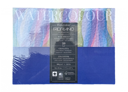 Hirtie bloc acuarela Watercolour 20foi 24*32 300gr 73612432