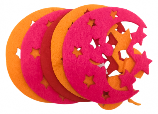 Accesorii Craft Fetru Semiluna cu stele 218485