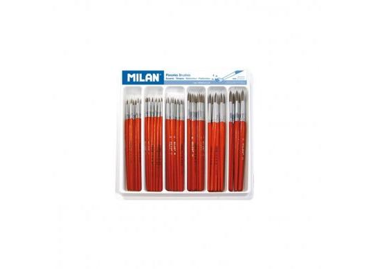 Pensula Milan,rotunda,Display 120 buc. (101) 04000101120