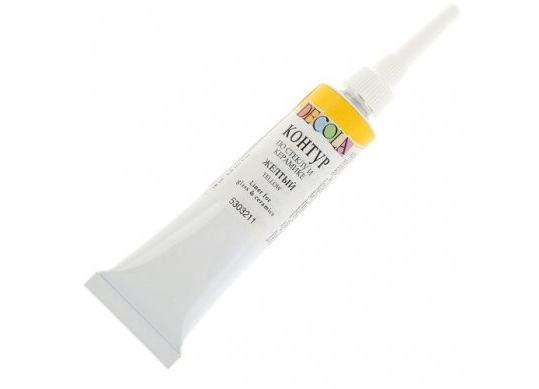 Contur acril sticla/ceramica Galben Decola 18 ml 5303211