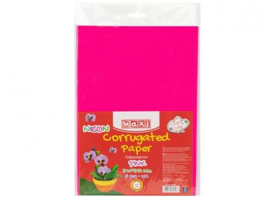 Carton gofrat Neon 165gr/m2  A4 Roz MX61898