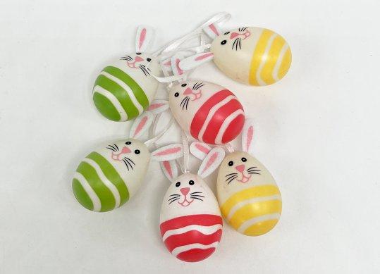 Ou decorativ plastic set 6buc (iepuras) ML1-152