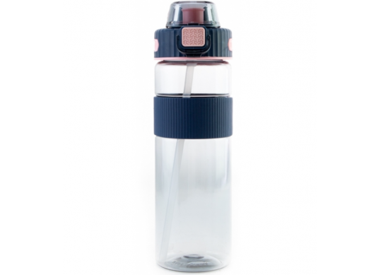 Sticla de apa 1000 ml (Plastic) cu pai O51975