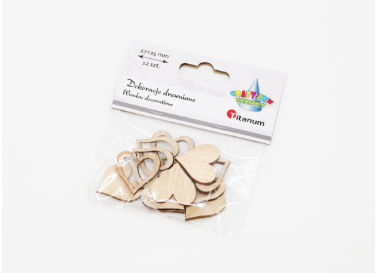 Accesorii Craft Titanum Paiete lemn inima 427829