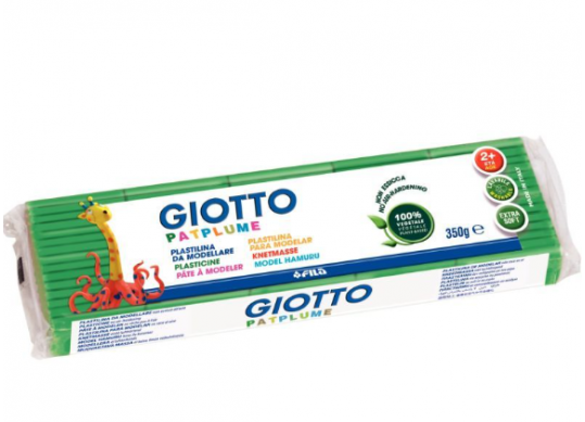 Plastilina Giotto Patplume 350g Verde deschis F51010800