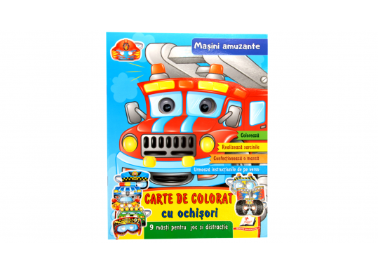 Carte coloram Masini amuzante cu ochisori CN662434