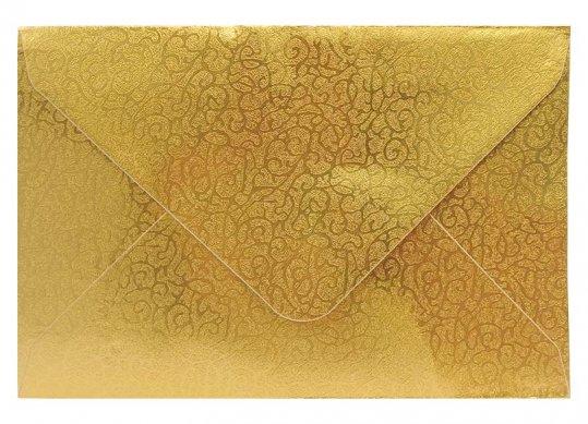 Plic C6 12x18cm 5buc auriu uzor ML48-4 216382