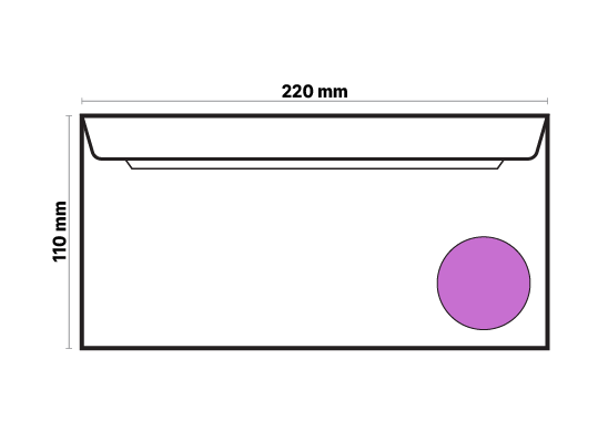 Plic DL 110x220mm (Lavanda) 2240-531