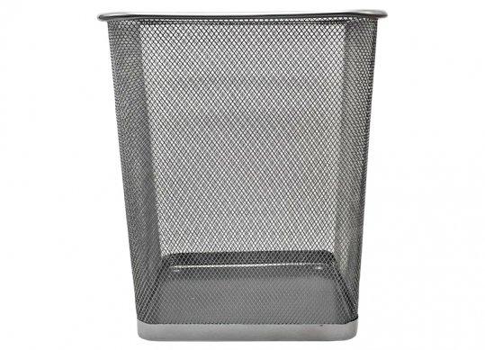 Cos de birou metal dreptunghic Argintiu 27*27*30cm 3336Ar