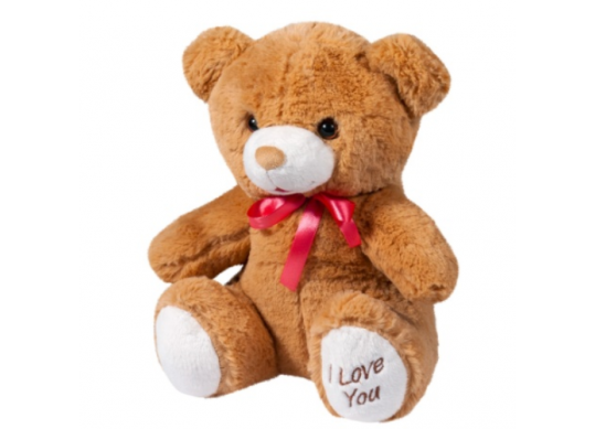 Jucarie moale Ursul I love you h-28cm ST6163