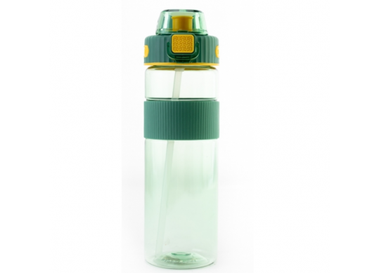 Sticla de apa 1000 ml (Plastic) cu pai O51974