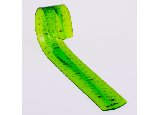 Rigla plastic 30cm KORES Flex K42160