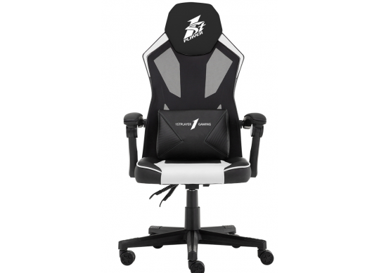 Scaun gaming Chair 1STPLAYER,PU And Nylon Mesh, Reinforced m P01Black&White