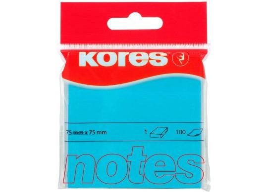 Notite autoadezive Kores 75x75mm (albastru) K47078
