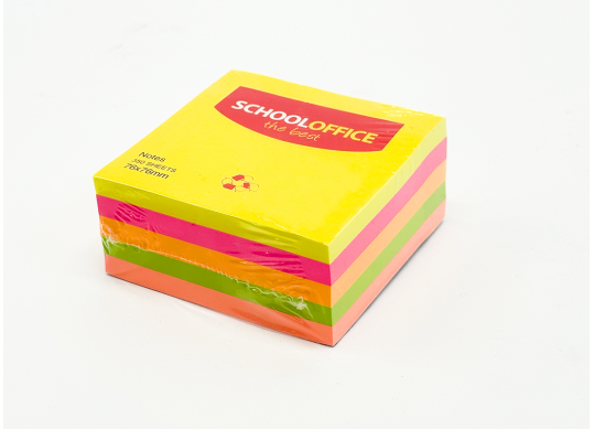 Notite autoadezive 76x76mm/350foi (5culori neon)(ML 20-10) MLD28-7
