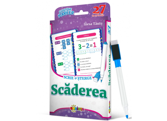 27 de cartonase.Scrie si sterge.Scaderea PD2389