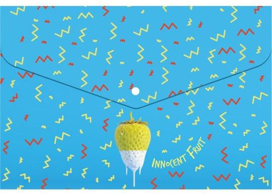 Mapa plic A5 Optima (plastic/Strawberry) O35221