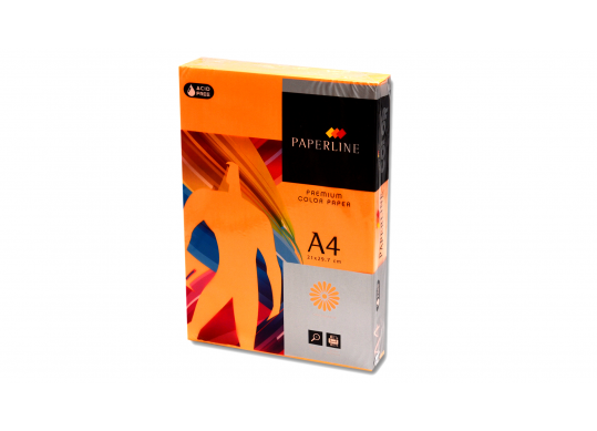 Hirtie color PAPERLINE A4 75gr 500foi HP Orange IT371