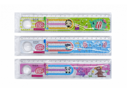 Rigla plastic 20cm Labirint ML10-2 ZH-701