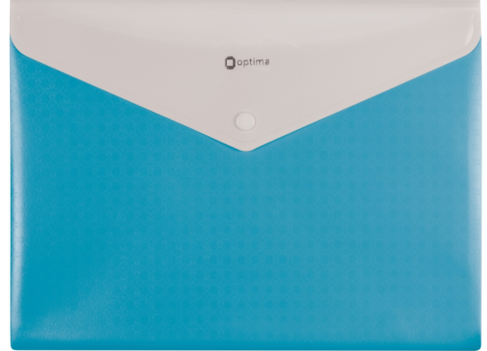 Mapa plic A4 Optima (plastic/albastru)2 sectii O35206-11