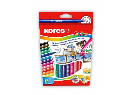 Carioci Kores 12 culori Washable K29013