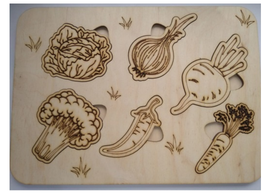 Puzzle din lemn Legume2 38792 38792