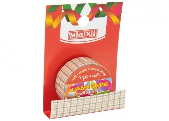 Banda decorativa cu imprimeu 15mm x 2m Patratele MX61984