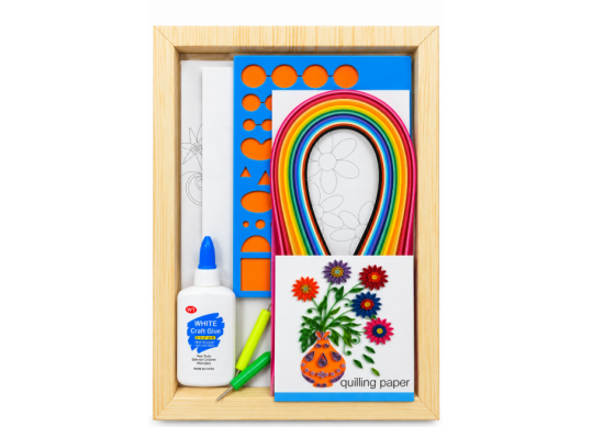 Quilling Set 5×300 mm, 20 culori + ac și lipici (ML113-13) YZ1616