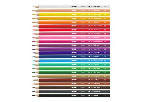 Creioane color Milan 24cul (cu suport) 0729324