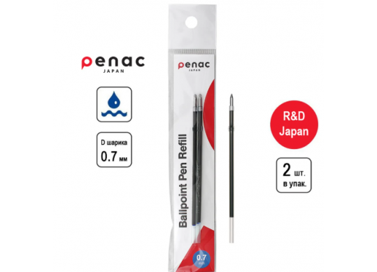 Mina Penac set 2b 0.7mm cu urechiuse (albastru) BR98C0703-PB2