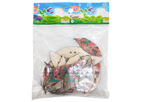 Nasturi lemn color mix 24buc MLD13-9