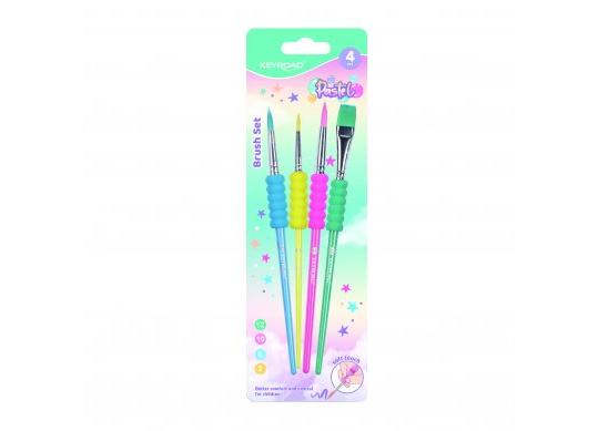 Pensule set 4 buc Keyroad, pastel KR973093