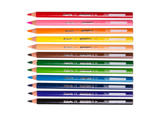 Creioane color Kores 24cul JUMBO (triunghiulare) K93524