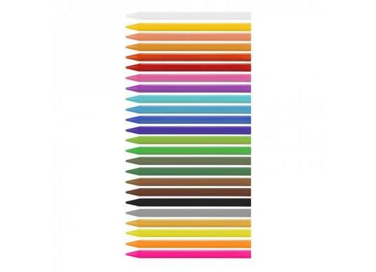 Creioane cerate Milan 24cul Plastipastel 022T24