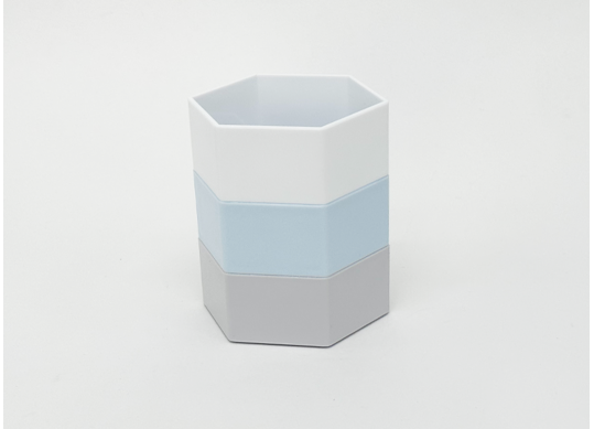 Pahar p/u pixuri plastic hexagon color DG-6919