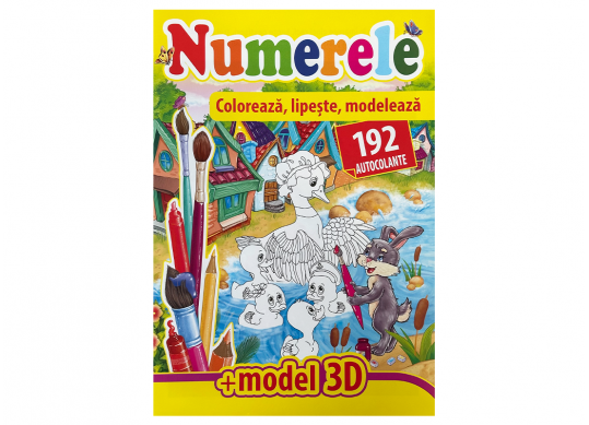 Carte Coloreaza,Lipeste,Modeleaza 3D Numerele CN139085