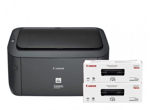 Printer Canon i-Sensys LBP6030B BUNDLE Black (+2 x CRG725), A4, 2400x600 dpi, + A4, 2400x600 dpi, 18 LBP6030B BUNDLE