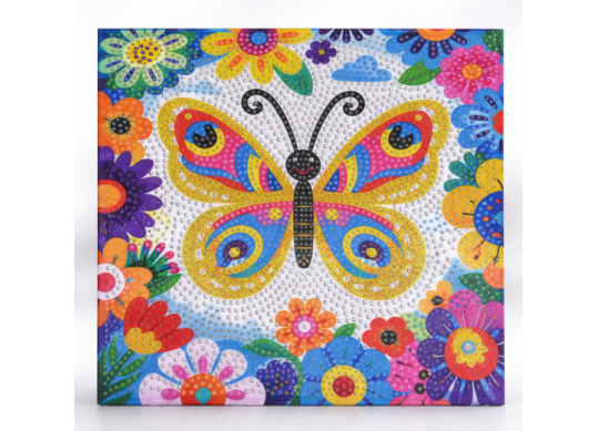Tablou cu DIAMANTE 20x20 Fluture (ML19-3/25-4) MKX17347