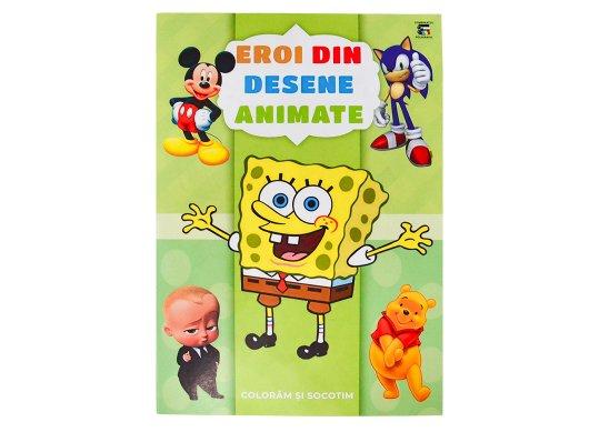 Carte coloram A4 CP eroii din desene animate C003934