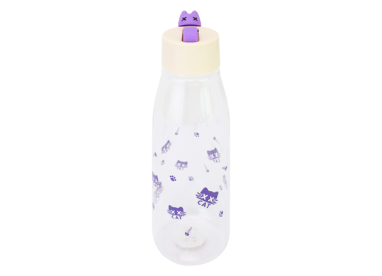 Sticla de apa 480 ml (Plastic) D-cat crem-violet 2425-12