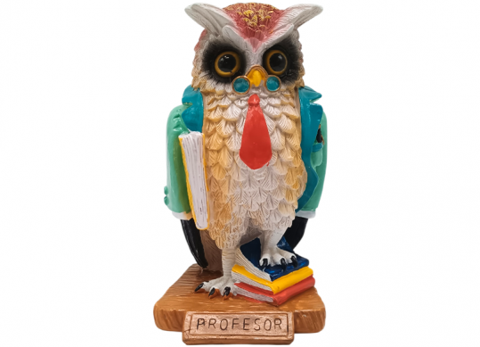 Suvenir plastic bufnita profesor 2410156