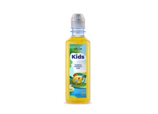 Apa 0.330l Aqua Unica KIDS piersica+mar aqua5