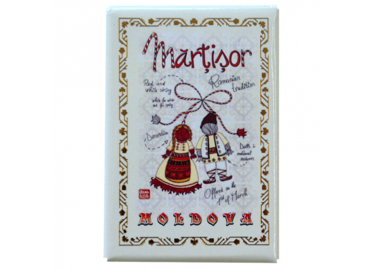 Suvenir MOLDOVA magnet(4) metal marg. aurie MD0040