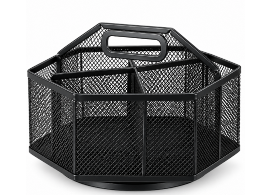 Suport birou din plasa metal (ML130-63) rotativ hexagon 6 comp. RH-2020