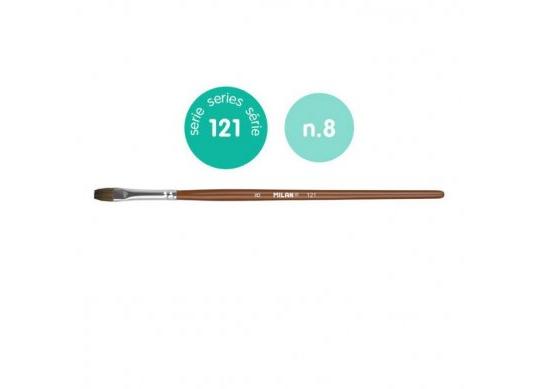 Pensula plata Nr8 (121) (70%cal+30%sintetic) 0412108