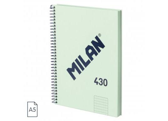 Caiet A5 80foi (mate) Milan spira/verde 57153E80SNCGR