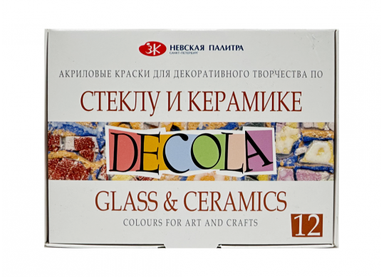 Acril SET sticla/ceramica Decola 12*20ml 4041114